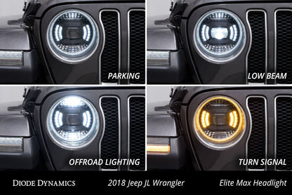 Elite LED Headlights for 2018-2025 Jeep JL Wrangler