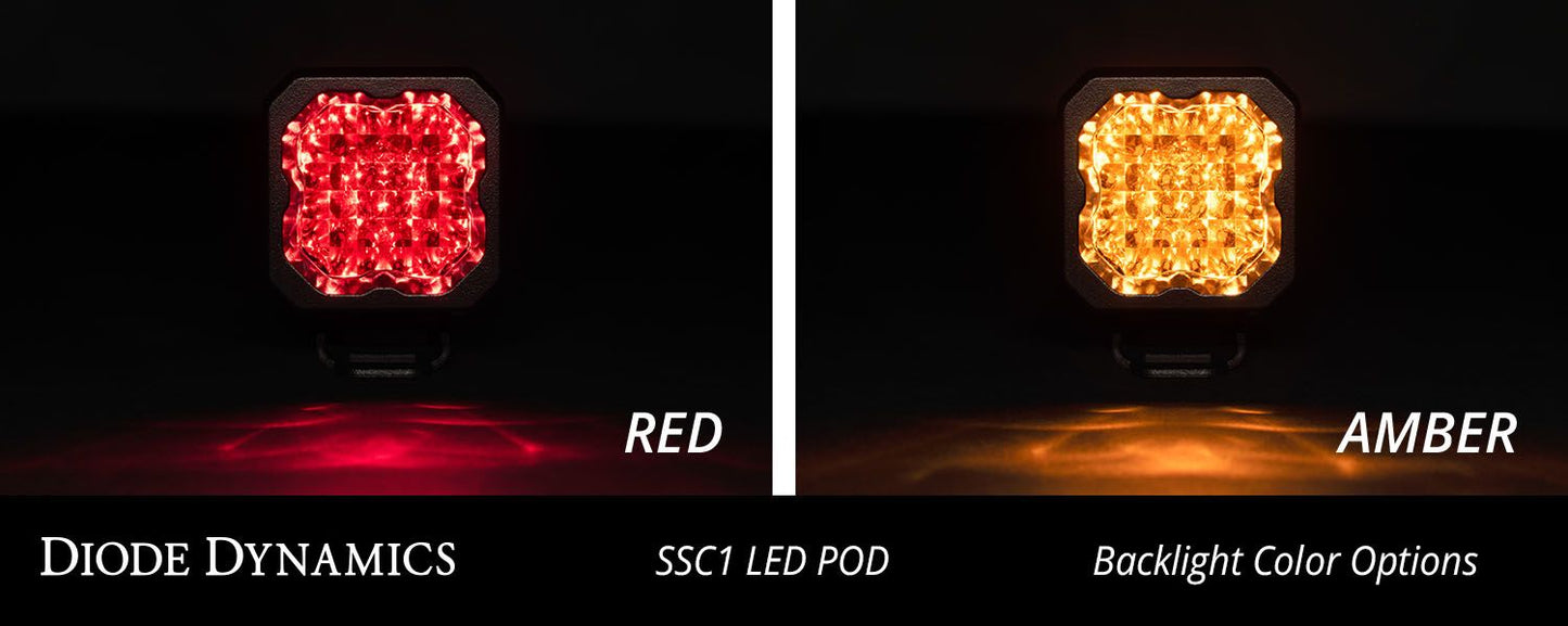 SSC1 White Sport Standard LED Pod (pair)